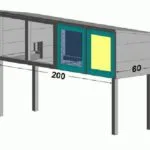 Заек hutches с техните ръце рисунка
