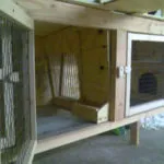 Заек hutches с техните ръце рисунка