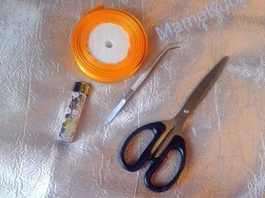 Kanzashi далии майсторски клас