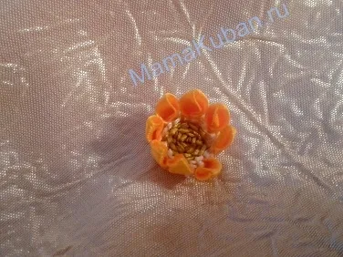 Kanzashi далии майсторски клас