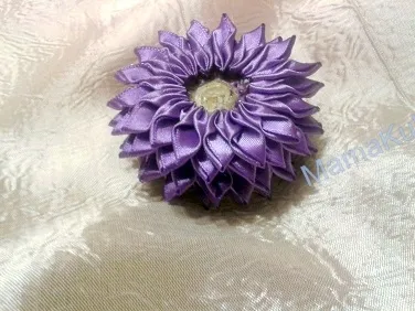 Kanzashi далии майсторски клас