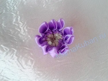 Kanzashi далии майсторски клас