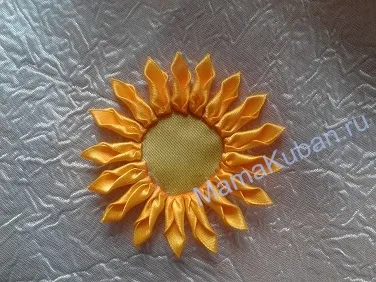 Kanzashi далии майсторски клас