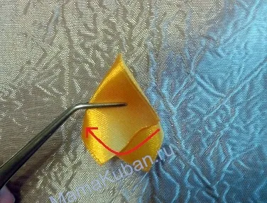 Kanzashi далии майсторски клас