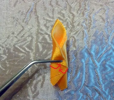 Kanzashi далии майсторски клас