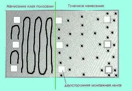 Огледалото залепени на кабинета