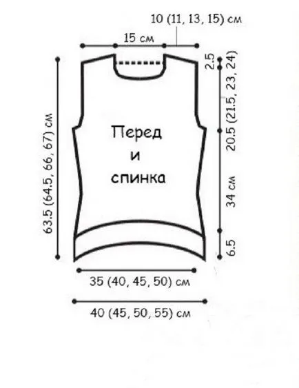 Как да плета жилетка спици