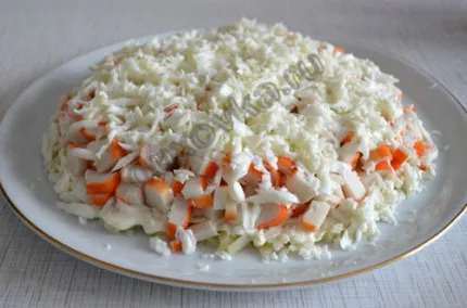 Rák saláta burgonyával Rák saláta burgonyával