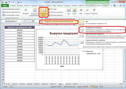 Как да се направи графика в Excel