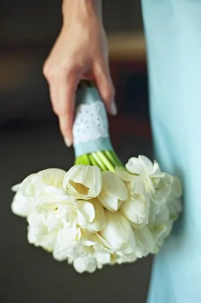 Esküvői csokor tulipán