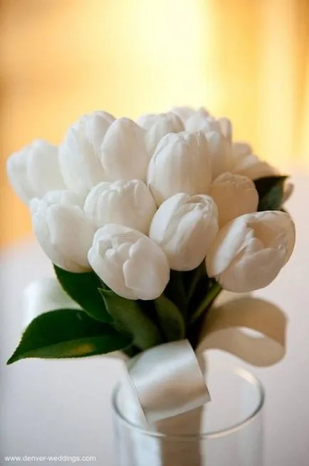 Esküvői csokor tulipán