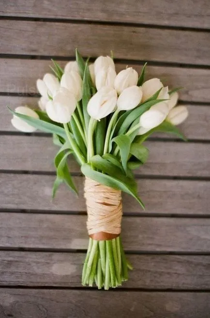 Esküvői csokor tulipán