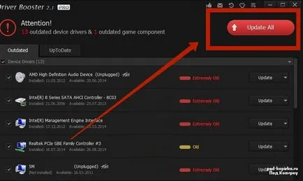 Как да се актуализира всички водачи