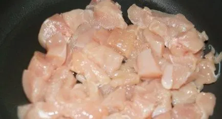 Пържено пиле с гъби