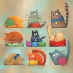 котки художници