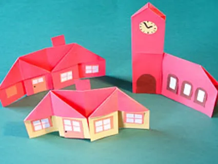 С ръцете си извън хартия къща