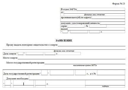 Смъртният акт как да се вземат