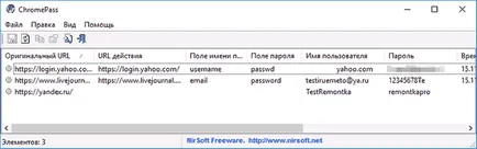 Откритият паролата