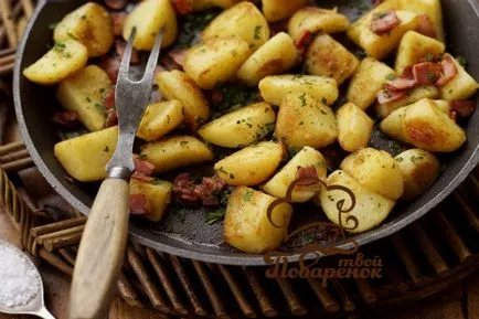 Пържени картофи с нищо
