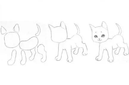 Рисуване с молив котка