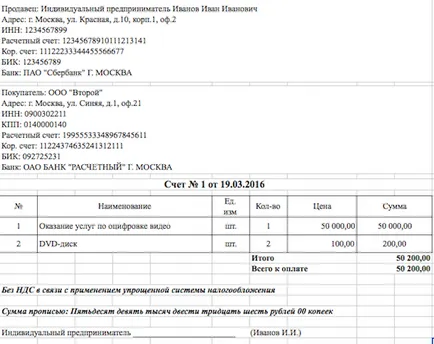 Как да се фактурира на организацията