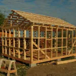 Frame изграждане на гараж