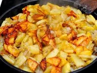 Пържени картофи с нищо