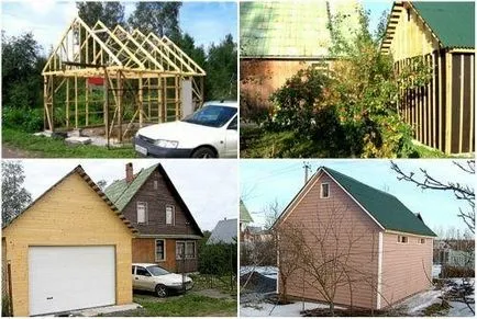 Frame изграждане на гараж