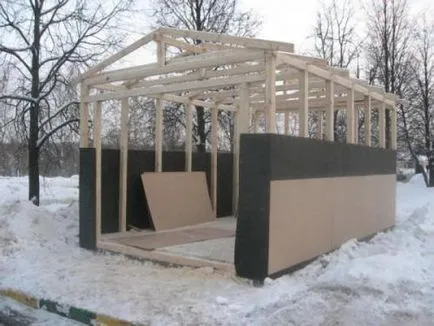 Frame изграждане на гараж