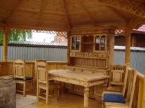 Мебели беседки с ръцете си