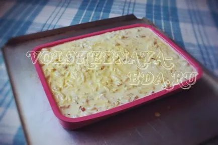 Tészta csirkét a sütőbe