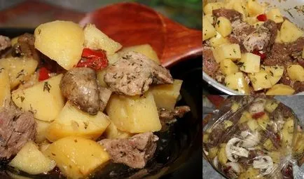 Свинско с картофи в дупката Свинско с картофи в дупката