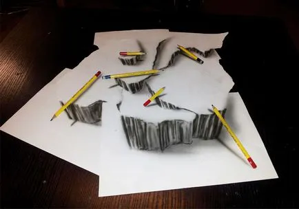100 legjobb ötleteket 3d rajzok papíron ceruzával a fotó
