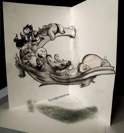 100 legjobb ötleteket 3d rajzok papíron ceruzával a fotó