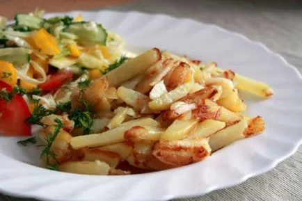 Пържени картофи с нищо