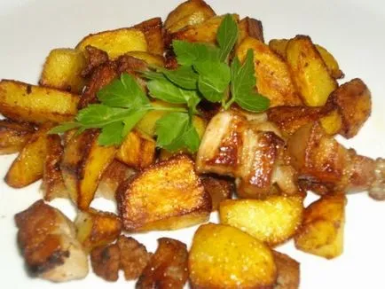 Пържени картофи с нищо