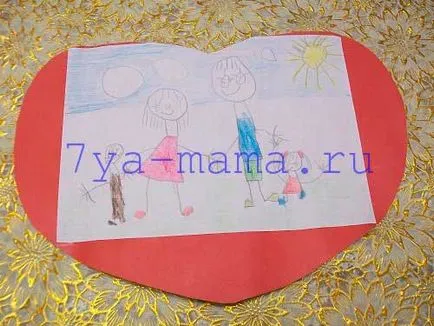 10 идеи Валентин със собствените си ръце за децата на хартия със снимка, семейство, майка