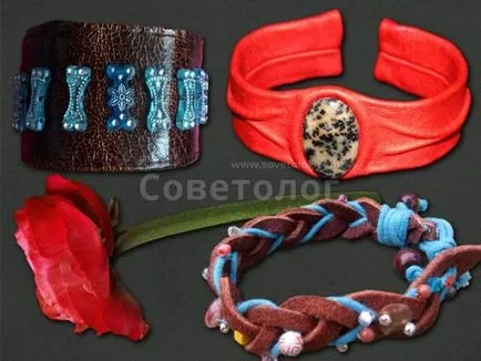 Гривни от кожа с ръцете си - съветолог