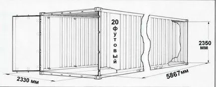 20 láb konténer méretek, típusok jellemzőit (féle) 20 láb konténer méretű, típusú, különösen
