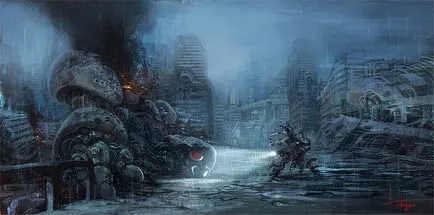 Какво е изкуството концепция, рисуване в Photoshop (а) Какво е изкуството концепция, боядисване в Photoshop