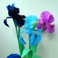 Aster цвете от гофрирана хартия