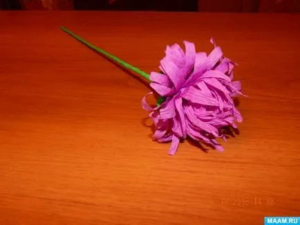 Aster цвете от гофрирана хартия