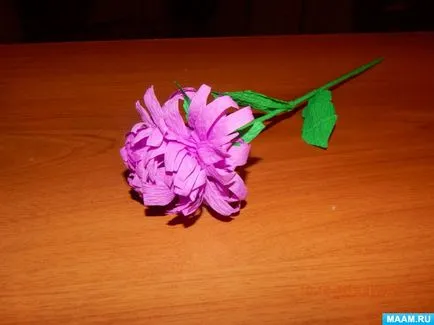 Aster цвете от гофрирана хартия