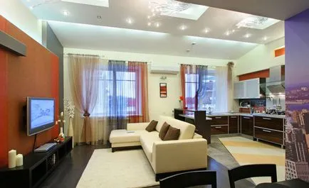 Кухня дизайн с два прозореца опции за оформление