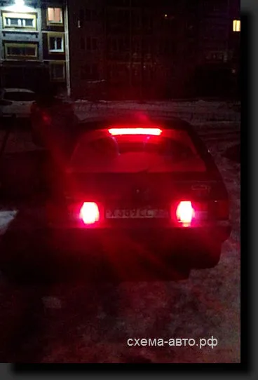 Допълнителна диод спирачка с ръцете си, веригата кошове - занаяти за автомобили с ръцете си