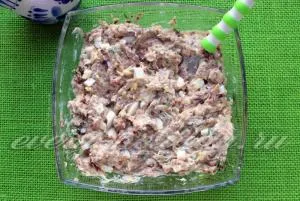 Loaf пълнено с консервирана риба рецепта със снимка