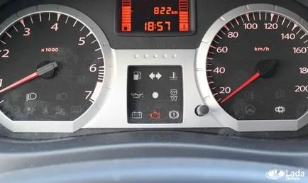 Когато режим е диагностичен конектор Largus (OBD-II)