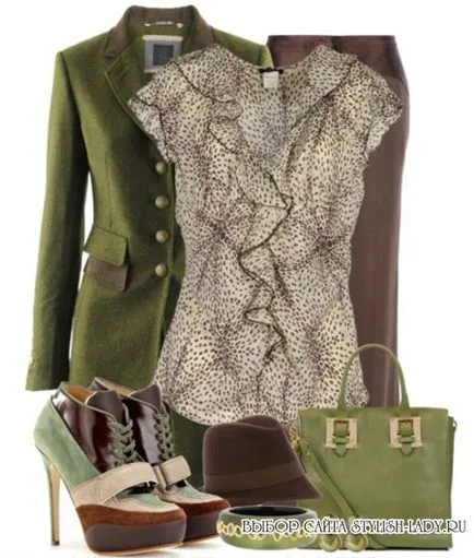 Какви цветове са съчетани с кафяв кафяв дрехи