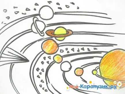 Как да се направи пространство постепенно оцветен молив (кафяв молив сега) Как да се направи пространство постепенно цветни моливи