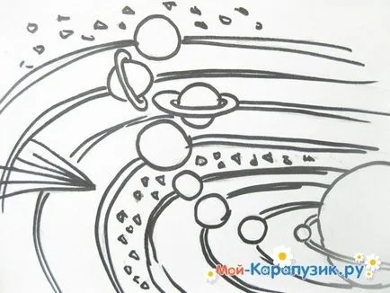 Как да се направи пространство постепенно цветни моливи (боя) Как да се направи пространство постепенно цветни моливи